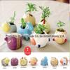Naughty Lang Creative Planting Gift Crafts Desktop Plant Potted Ceramic Potted Grass Doll Grass Planting
