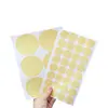 Fita Crepe Amarela Alta Aderência Sem Resíduos Alta Temperatura Pintura Spray Mascaramento Decoração Nail Art Pintura Adesivo Redondo em Branco Cortado