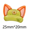 Conejo Zorro Animal Dibujos Animados Rosquilla Comida Juguete Joyería de Resina Accesorios DIY Hecho a Mano Pasador Llavero Material