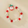 Pulsera Creativa de Cuentas Cerámicas de Jingdezhen con Temática de Bosque de Dibujos Animados, Pulsera Artística Fresca y Colorida para Mujer, Regalo del Día de la Madre