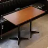 Mesas e cadeiras de jantar comerciais, restaurante western retrô, bistrô, cadeiras de jantar em madeira maciça, loja de sobremesas, restaurante, mesas de bar