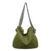 Bolsa de Ombro Única com Bolinhas Fofa Tendência Versátil Estilosa para Mulheres Moda Grande Capacidade Casual Bolsinha de Mão Tote Venda por Atacado