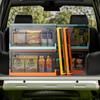 Caja de Almacenamiento de Plástico para el Hogar Transparente Armario de Almacenamiento de Ropa Montaje en Coche Almacenamiento de Libros y Juguetes Caja de Almacenamiento Plegable con Tapa