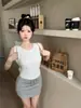 Estilo Deseo Puro Camisola Blanca con Lazo para Mujer Nueva Colección Primavera 2024 Top sin Mangas con Almohadilla en el Pecho Base Interior