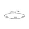Prata Esterlina S925 Pulseira de Cintura Homem da Sorte Pequeno Fresco Estudante Feminina Simples Nicho Coreano Pulseira Mesmo Estilo Pequeno Livro Vermelho