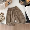 Pantalones Casuales Cargo para Niños con Bolsillos Grandes, Pantalones Rectos Holgados, Nuevo Estilo Otoño 2026, Pantalones para Niños Elegantes y Modernos