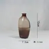 Contenedores de Vidrio para Flores Minimalistas Multicolores al por Mayor Personalizados Decoraciones para Restaurantes Jarrones Pequeños para Flores Hombro Inclinado Adornos Pequeños Estilo Japonés