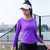 Camiseta ajustada de secado rápido para mujer, otoño 2022, nueva ropa para correr, yoga y fitness, top deportivo ajustado.
