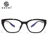 Nuevos Armazones de Gafas Ojo de Gato Transfronterizos para Mujer, Gafas Lisas Retro Anti-Luz Azul, Armazones Lisos con Inserciones de Pines en los Extremos, Venta al por Mayor en Europa y América