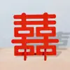 Pequeños Adornos de Compromiso de Boda Decoraciones de Jarrón para la Habitación de Boda Decoraciones de Arreglo para la Sala de Estar Adornos de Mesa de Doble Felicidad Suministros Completos para Bodas