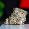[Artículo Caliente de Transmisión en Vivo] Adorno de Sapo Dorado de Tres Patas Acostado Relleno de Resina Adorno de Cristal Natural