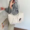 Bolsa de Grande Capacidade Feminina 2026 Outono/Inverno Novo Estilo Simples Moda Versátil para o Dia a Dia Bolsa de Ombro Bolsa Tote de Alta Qualidade