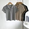 Camiseta corta de manga corta ajustada de cintura alta estilo americano para mujer, shorts deportivos de verano, ropa de práctica de yoga, ropa de baile, camiseta
