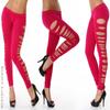 Leggings Otoño Estilo Europeo y Americano Abertura Lateral Sin Costuras Color Caramelo Talla Extra Ajustados Alta Elasticidad Pantalones Recortados para Mujer Estilo Europeo y Americano