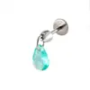 Nuevo Colgante de Zirconia Color Dopamina Hensen Clavo de Hueso de Oreja Estilo Ins Nicho Perforación de Cartílago Clavo de Hueso de Oreja