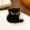 Clip para Cuaderno de Gato Negro de Dibujos Animados Popular, Gatito Lindo, Clip para Comida, Clip de Papelería para Notas, Clip de PP, Clip de Sellado
