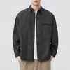 Camisa chaqueta azul, nueva camisa de mezclilla azul estilo francés para hombre primavera/verano, resistente al color, adecuada para otoño, un look sofisticado y de caballero