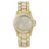 Pulsera de Acero con Correa de Malla y Diamantes en Forma de Estrella para Comercio Exterior de Venta Caliente, Reloj de Cuarzo de Moda para Mujer de Aleación, Venta Directa de Fábrica
