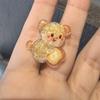 Nueva Hebilla de Cordón de Zapato de Dibujos Animados Lindos Decoración de Brillo Marino Infantil Oso Amor Estrella de Cinco Puntas Flor de Zapato Accesorios Deportivos