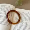 Pulsera de Resina Transparente Retro Francesa para Mujer de Gama Alta Personalidad Sencilla Moda Tendencia Blanca Pulsera Versátil Pulsera