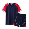 Conjunto de Uniforme de Torcedor de Futebol de Secagem Rápida para Homens, Uniforme Esportivo de Verão com Nome do Time Impresso, Uniforme de Treino e Competição com Logotipo