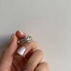 Anillos Retro Estilo Coreano para Mujer, Moderno Diseño de Cruz Multicapa, Anillo Simple Abierto para Dedo Índice, de Moda