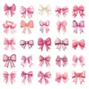 50 Nuevos Stickers de Graffiti con Lazo Rosa de Barbie Transfronterizos para Niñas con Alta Apariencia y Exquisitos Stickers Decorativos de Moda