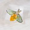 Broche de Mariposa Esmeralda Transfronterizo Broches de Alto Nivel con Alto Sentido Borla Exquisita Libélula Broche de Metal Accesorios Personalizados