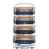 Barbeador Manual Lâmina Multicamada Barbeador Masculino Lâmina de Reposição de Cinco Camadas Seis Camadas Barbeador Feminino de Três Camadas