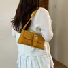 Nueva Moda 2026 Bolso de Mano Tejido Texturizado de Otoño para Mujer, Bolso Pequeño Cuadrado para Hombro, Diseño Único de Bolso Cruzado Texturizado