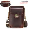 Bolsa Transversal de Couro Genuíno, Bolsa Casual de Couro Bovino de Primeira Camada para Celular, Bolsa de Ombro Unissex, Moderna e Durável, Nova Bolsa Pequena Transversal de Venda Transfronteiriça