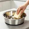 Base antideslizante de silicona, comedero para mascotas de acero inoxidable, cuenco para perros, antideslizante de silicona, engrosado, cuenco para perros de gran capacidad, cuenco para comida de mascotas