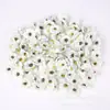 Flor de Jazmín Simulada Flor Individual Margarita de Tres Capas Materiales para Decoración de Sombreros DIY Hecho a Mano Accesorios para Guirnaldas Flores Falsas