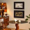 Pintura decorativa de sala de estar com flores e pássaros, auspicioso e de meia-idade, combinação de restaurante retrô francês, pintura pendurada, nicho de arte mural