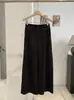 KEKEZOON Cielo Estrellado Medio Elástico Cintura Alta Color Sólido Pierna Recta Adelgazante Casual Petite Pantalones de Nueve Puntos Mujer 9325