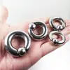 Anillo de bola de resorte BCR de acero inoxidable transfronterizo tamaño grande pendientes de bola de resorte anillo para pezón anillo femenino anillo multipropósito anillo PA