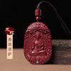 Colgante de cinabrio con forma de ocho santos patronos, doce años del dragón del zodíaco, serpiente, Manjusri, bodhisattva, Puxian, collar para hombres y mujeres, generación de cabello