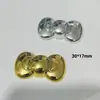 Joyería de Oso con Lazo Galvanizado Pasador Accesorios Funda para Teléfono Celular Zuecos Zapatos Peludos Material de Manualidades Parche