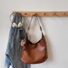 Retro Gran Capacidad Color Sólido Popular 2025 Casual Otoño Nueva Textura Casual Casual Bolso de Hombro Tote Bolso Tote