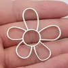 48x 42mm 3.7g multicolor DIY accesorios para ropa flores y árboles colgante de flor hueca