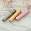 Frasco Dispensador de Perfume Redondo Personalizado de 5ml, Frasco Spray Vazio de Alumínio Eletroquímico e Vidro, Frasco Spray Vazio Hidratante, Impressão de Logo