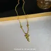 """Bastón de Serpiente" Nuevo Estilo Chino Estilo Antiguo Serpiente Espiritual Dorada Collar Nicho Lujo Ligero Sensación Avanzada Año de Vida"""