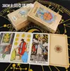 Cartas de tarot de PVC de plástico, resistentes al agua, color negro, 78 colores, venta al por mayor.