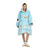 Manta perezosa con capucha europea y americana de terciopelo de cordero acolchada para otoño e invierno, ropa de casa para mujer, TV, fabricantes de mantas perezosas cálidas para TV