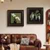 Pintura Decorativa de Pared de Fondo para Sofá de Sala de Estar Estilo Retro Americano, Pintura Colgante para Restaurante Estilo Antiguo, Mural de Cabecera de Dormitorio de Alta Gama