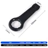 Llave de impacto negra de alta resistencia con mango recto, llave Torx de cabeza única, 65 engrosada, 36 acciones de martillo, 38 impactos, 90 tamaño grande, 95