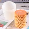Cilindro de favo de mel geométrico Vela Aromaterapia Molde de silicone líquido Home Ornaments Aromaterapia Cola de gesso Drop Molde