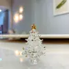 Adornos de Árbol de Navidad de Cristal Regalo de Navidad Regalo de Cumpleaños para Amigos Hombres y Mujeres Decoración de Sala de Estar en Casa Árbol de Paz Verde