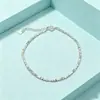Pulseira de prata fragmentada 999, nicho, simples, joia versátil para homens e mulheres, acessório popular para presente de feriado