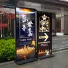 Suporte de Exibição Liping Placa de KT Tipo Porta Suporte de Exibição Outdoor Vertical de Chão Suporte de Banner Roll-Up Dupla Face